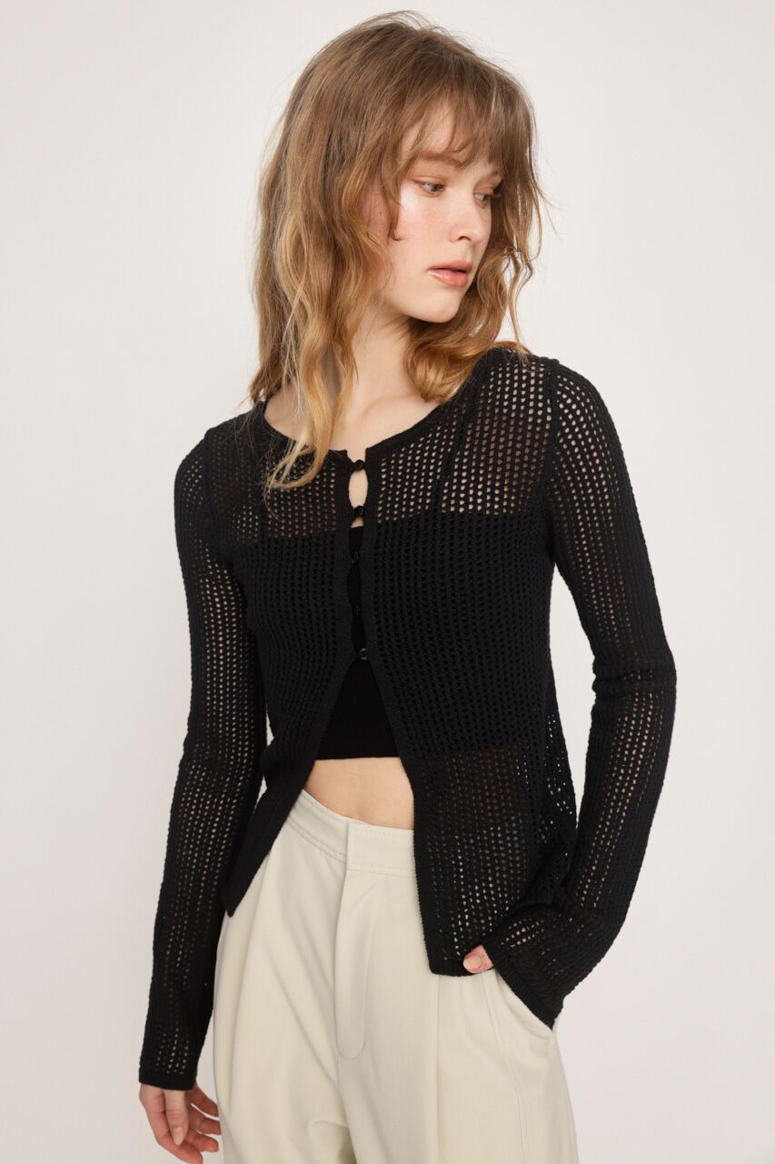 SLY「CROCHET 2WAY カーディガン」|カーディガン|