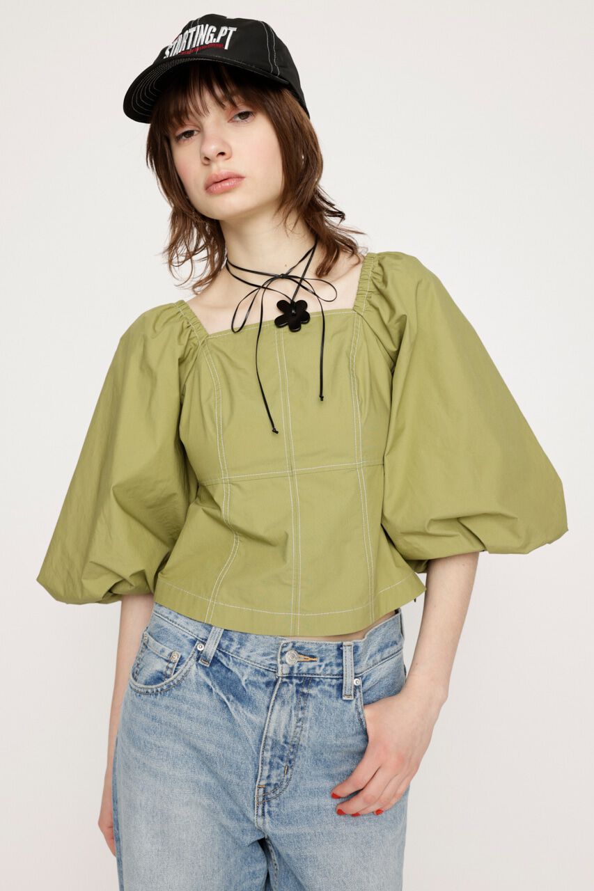 SLY「BALLOON SLEEVE 2WAY ブラウス」|シャツ・ブラウス|L/KHA1