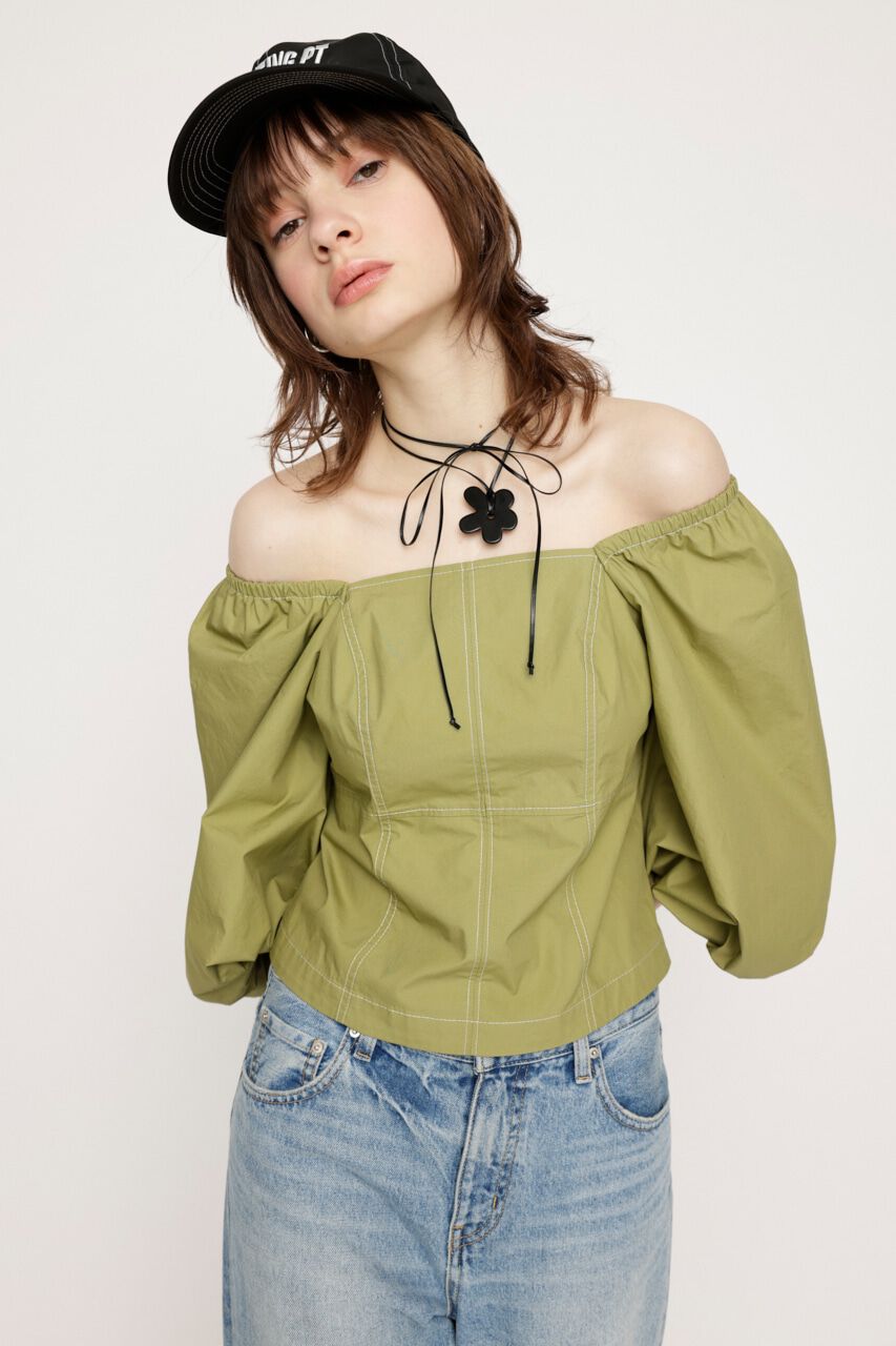 SLY「BALLOON SLEEVE 2WAY ブラウス」|シャツ・ブラウス|