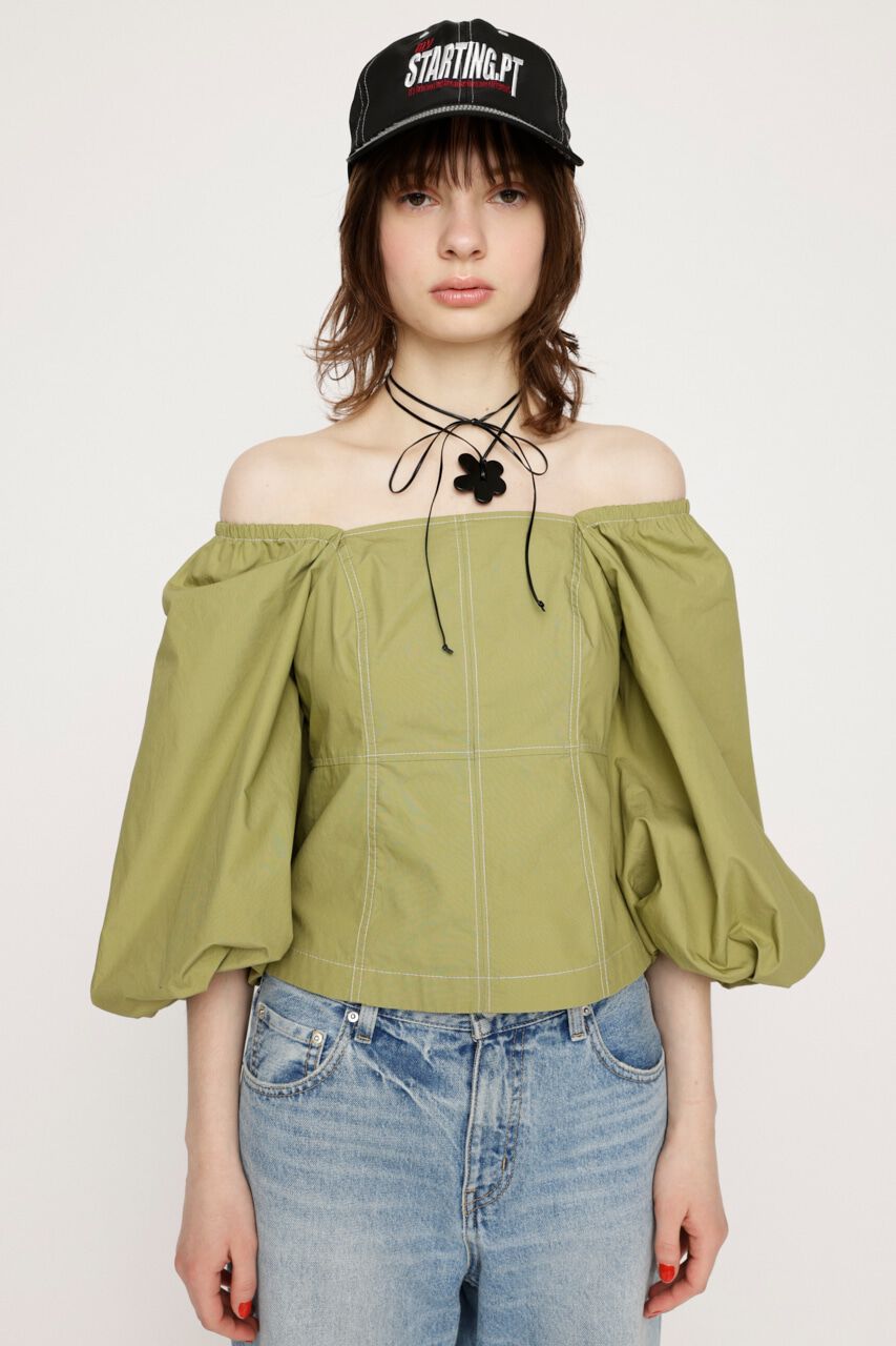 SLY「BALLOON SLEEVE 2WAY ブラウス」|シャツ・ブラウス|