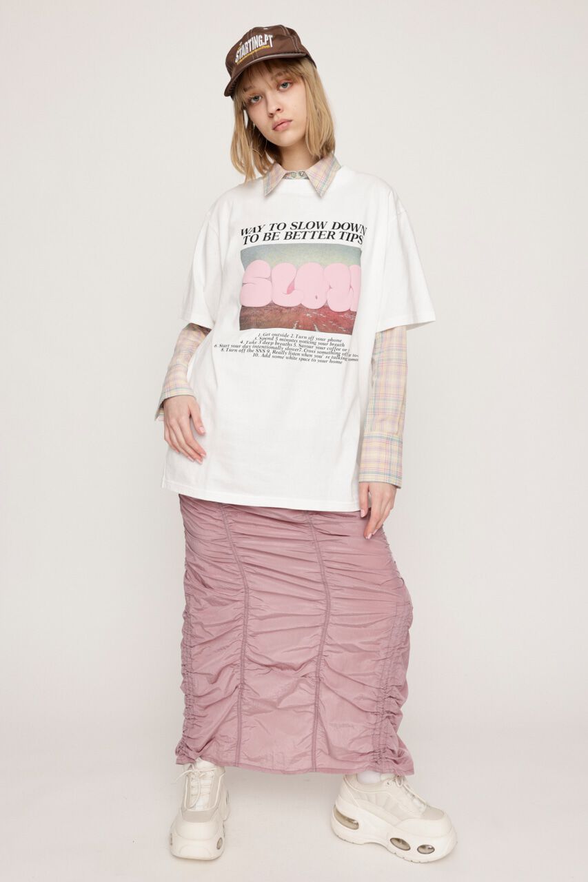 SLY「I LINE GATHER スカート」|スカート|