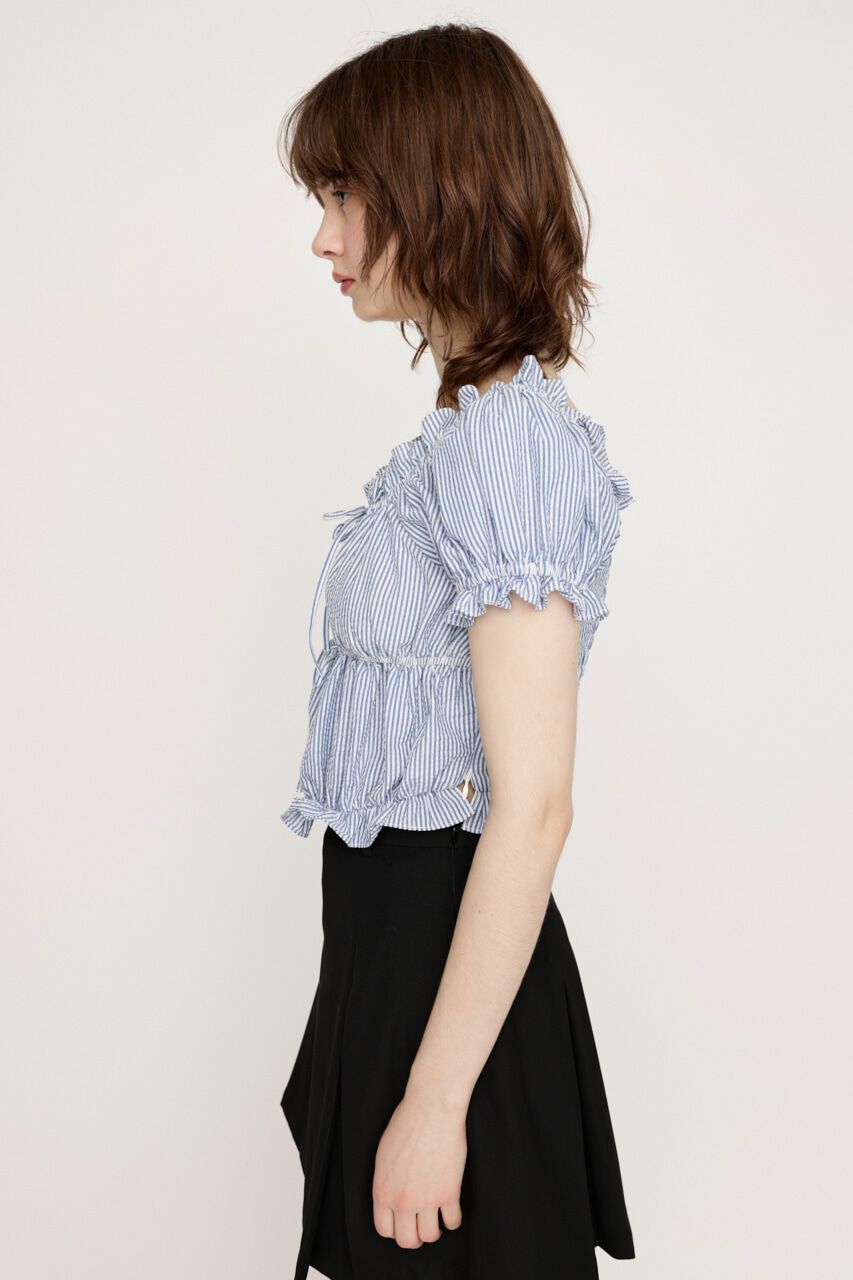 SLY「GATHER RIBBON ブラウス」|シャツ・ブラウス|