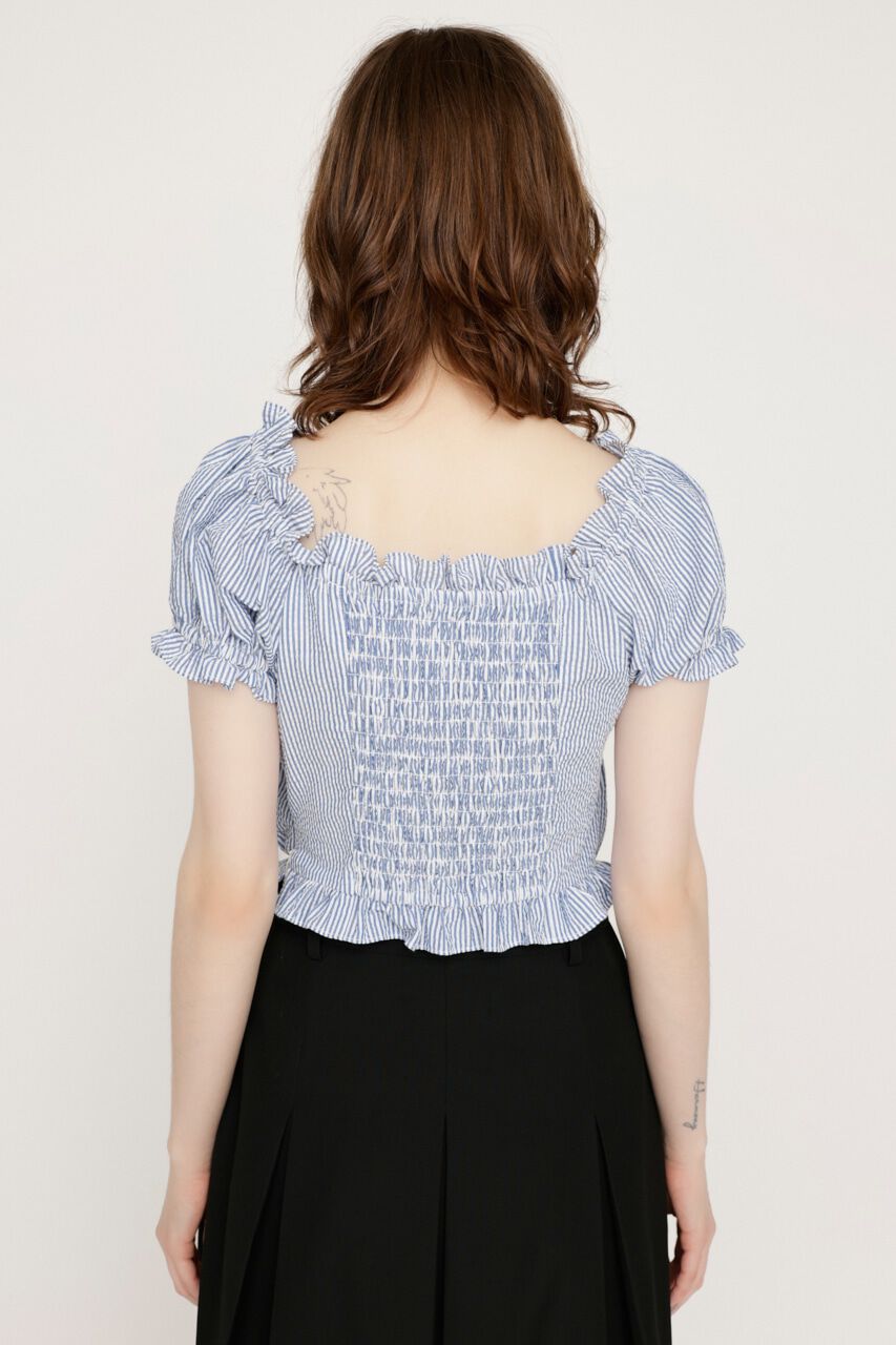 SLY「GATHER RIBBON ブラウス」|シャツ・ブラウス|