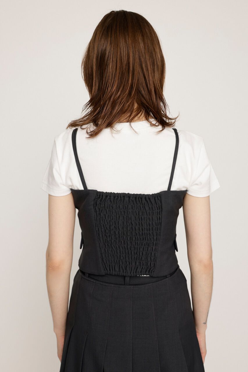 SLY「FRONT ZIP TIDY BUSTIER」|キャミソール|