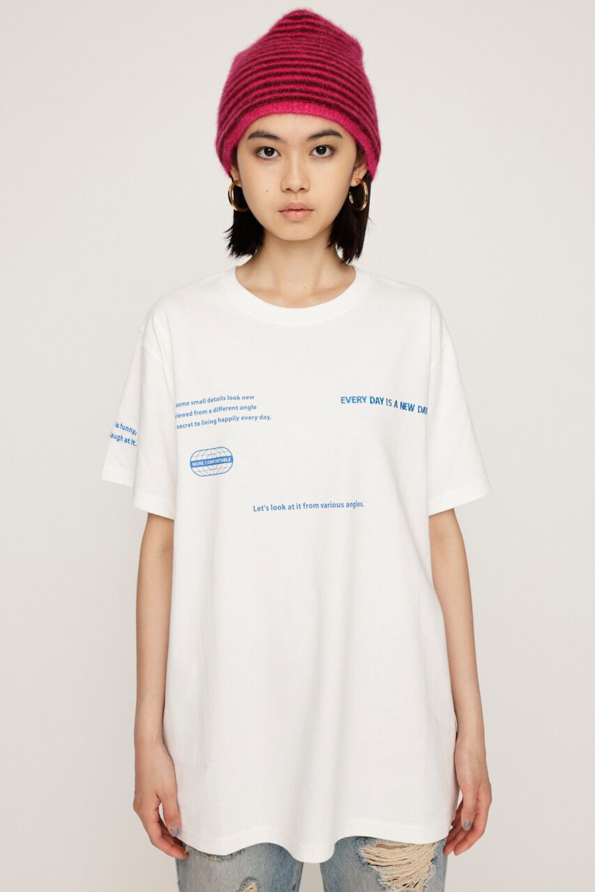 SLY「RANDOM LOGO PRINT Tシャツ」|Tシャツ・カットソー|