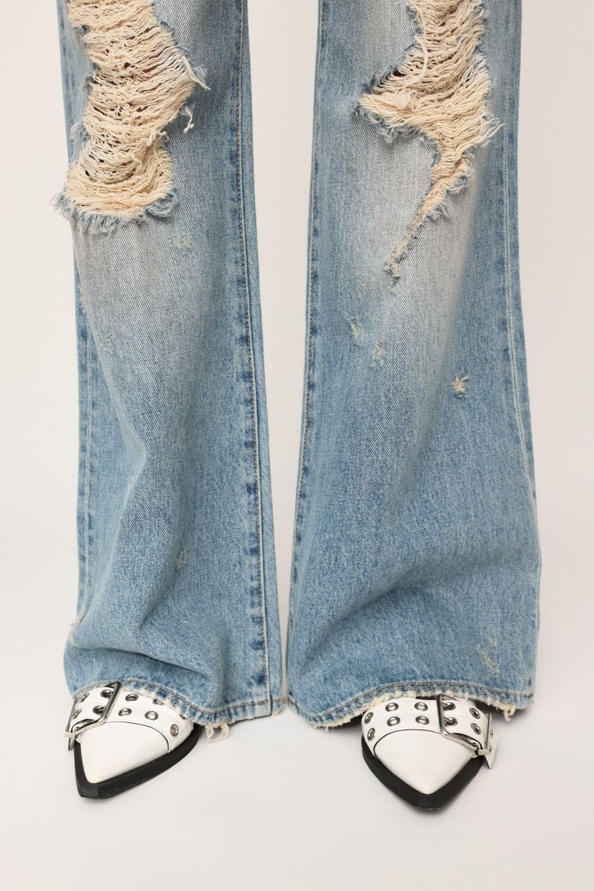 SLY「L／W TORE IT UP FLARE JEANS」|デニム|