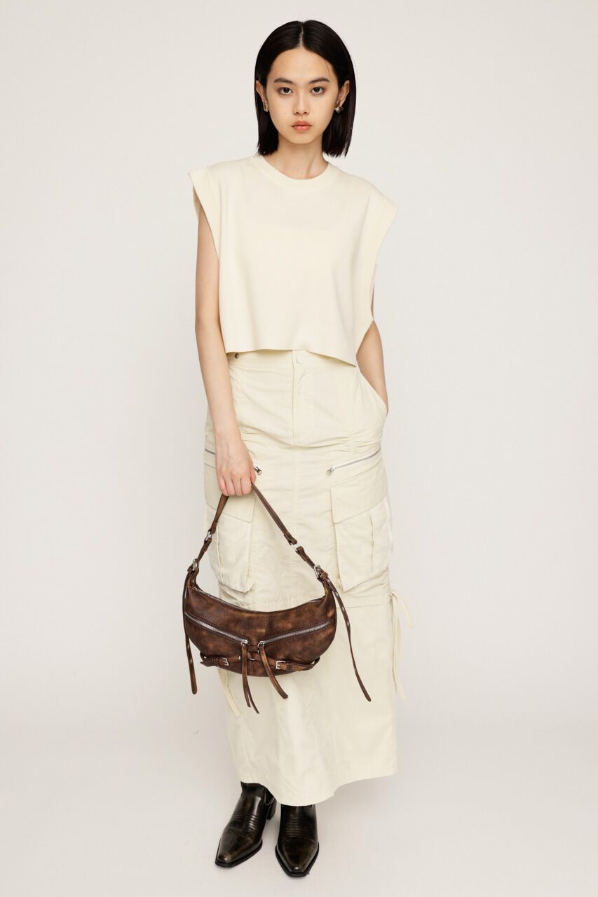 SLY「ROLL UP KNIT トップス」|タンクトップ|