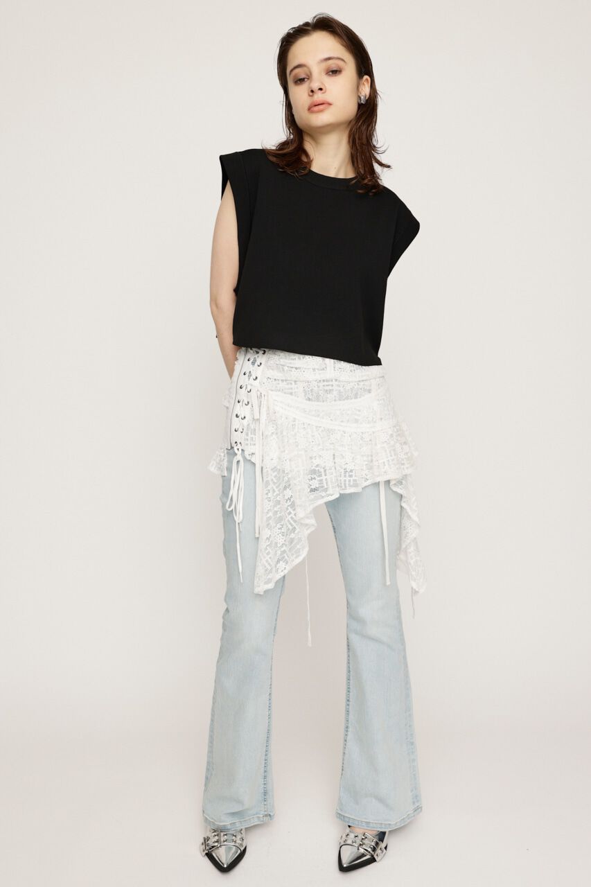 SLY「ROLL UP KNIT トップス」|タンクトップ|