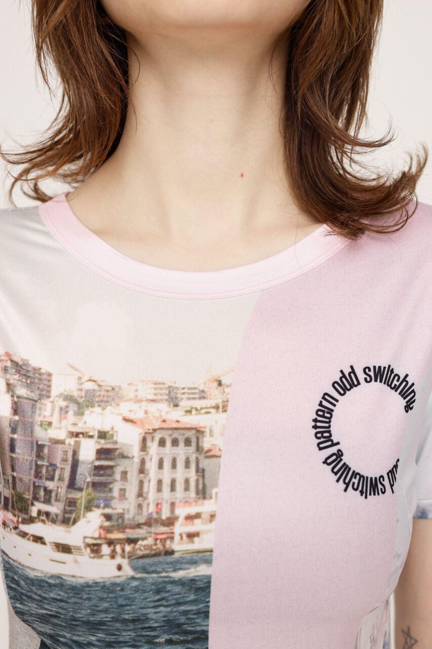 SLY「PRINT SWICHING COMPACT Tシャツ」|Tシャツ・カットソー|