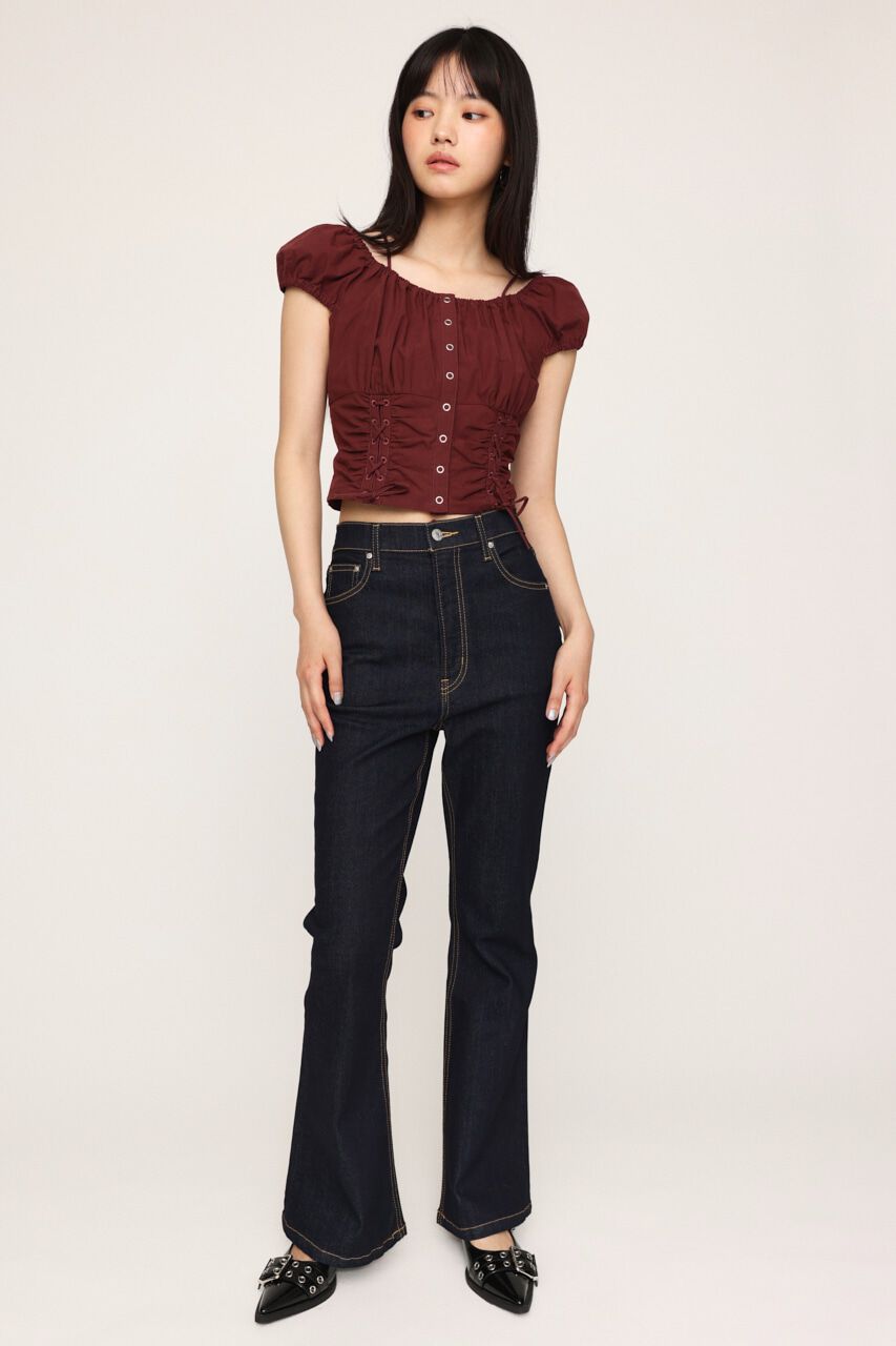 SLY「HW FLARE PT-A WITH ROICA（R）EF」|デニム|