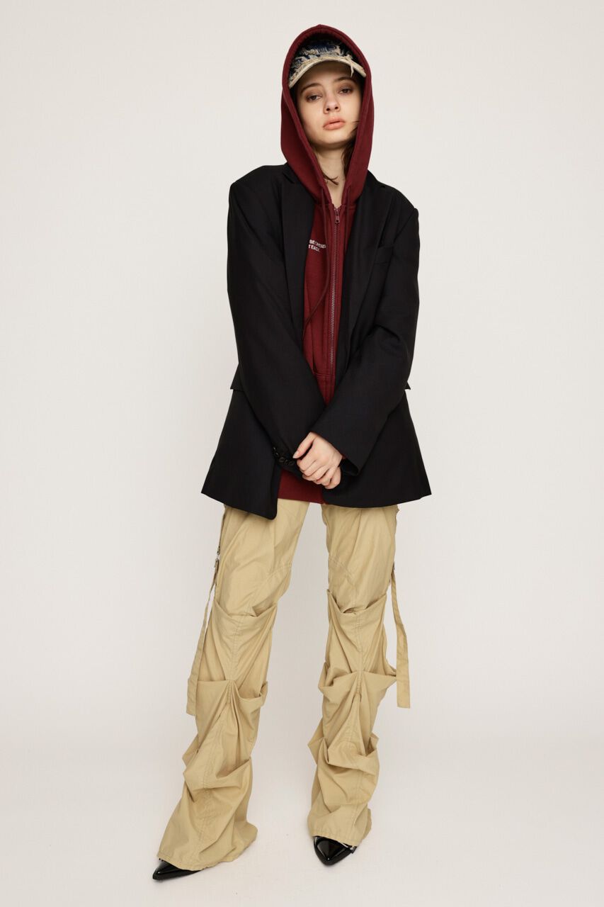 SLY「NYLON TUCK FLARE パンツ」|その他|