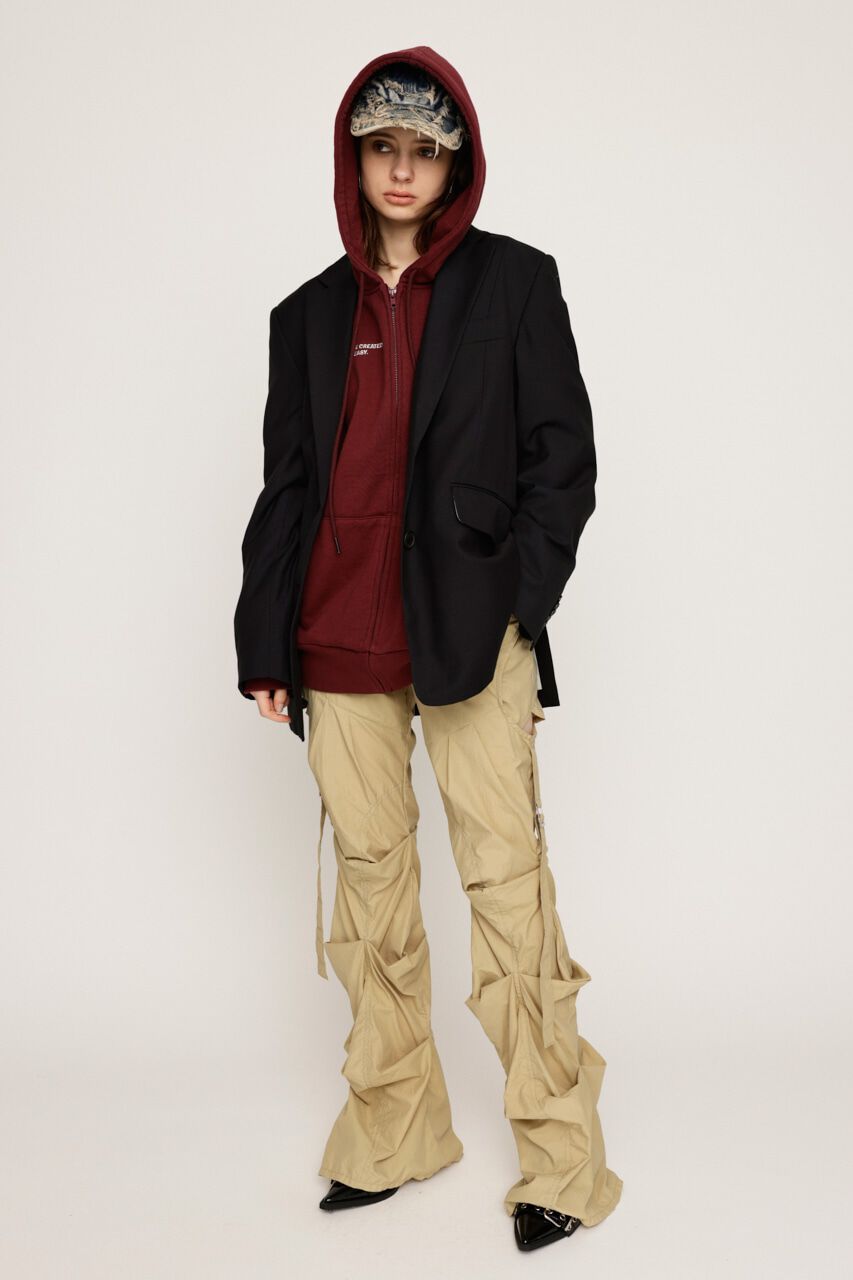 SLY「NYLON TUCK FLARE パンツ」|その他|