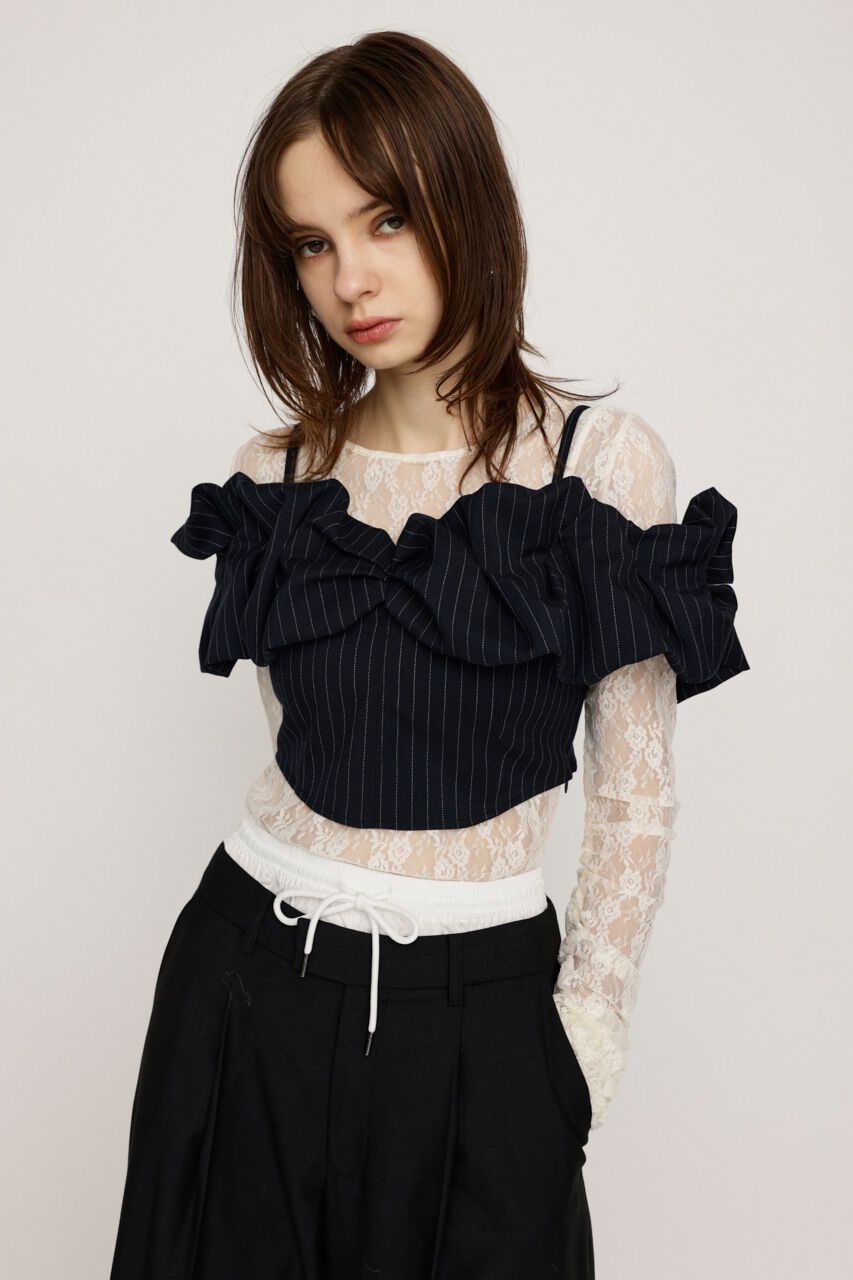 SLY「BALLON SLEEVE CAMI BUSTIER」|キャミソール|Multi_1