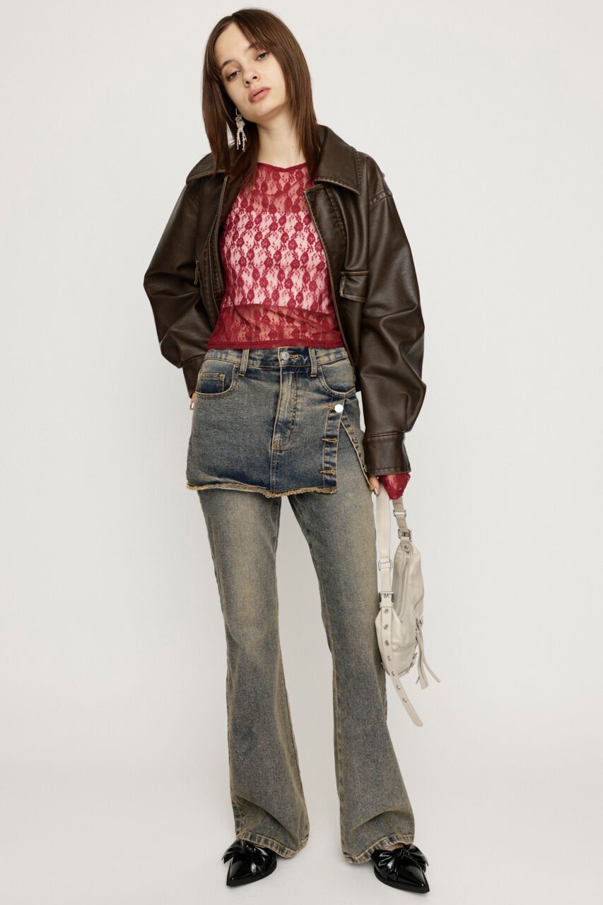 SLY「BASIC CUT LACE トップス」|Tシャツ・カットソー|