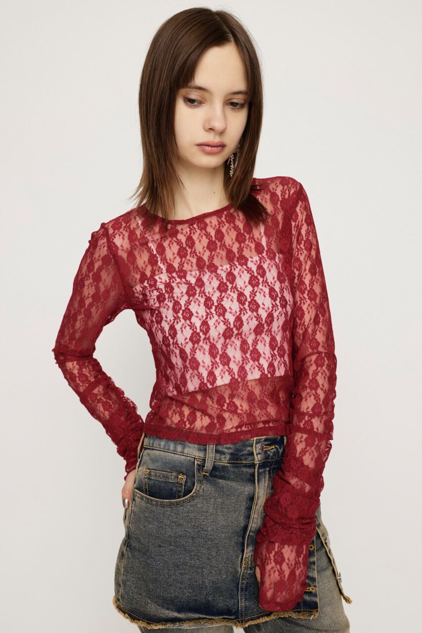SLY「BASIC CUT LACE トップス」|Tシャツ・カットソー|