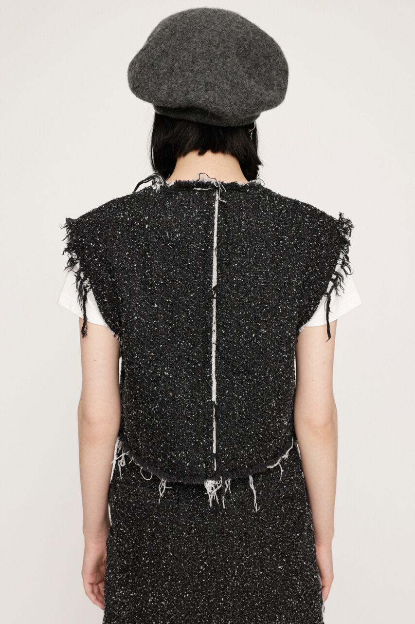 SLY「GRAIN TWEED VEST-BE」|その他|