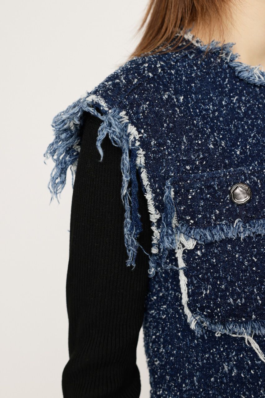 SLY「GRAIN TWEED VEST-BE」|その他|