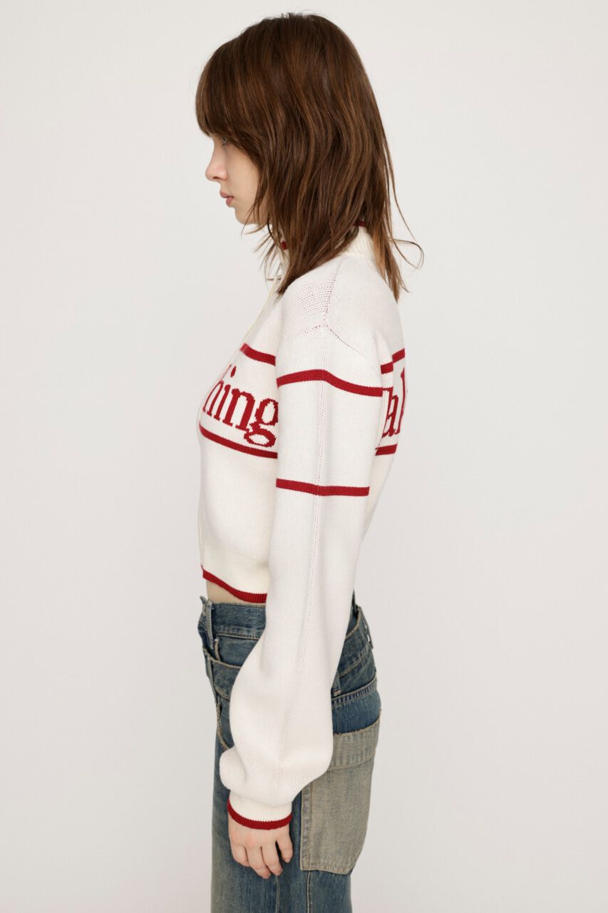 SLY「LINE LOGO ZIP カーディガン」|カーディガン|