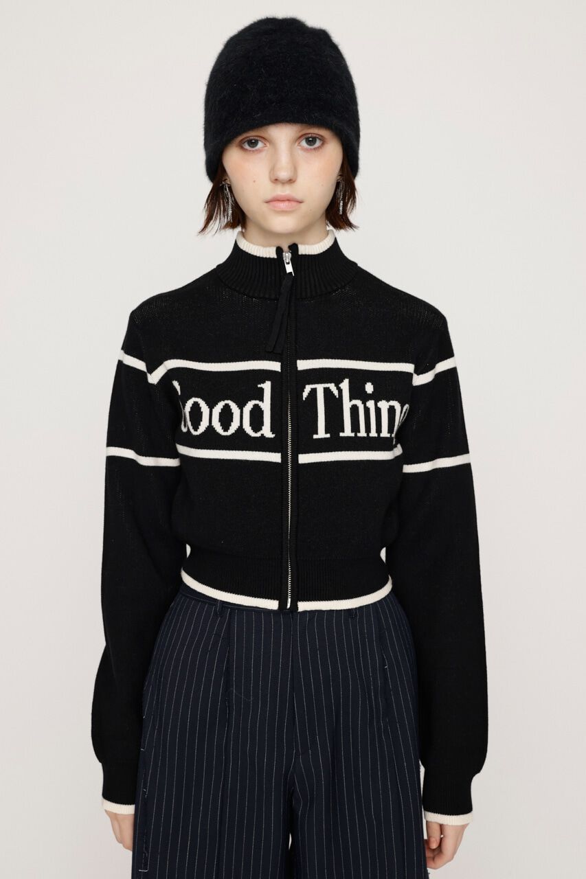 SLY「LINE LOGO ZIP カーディガン」|カーディガン|