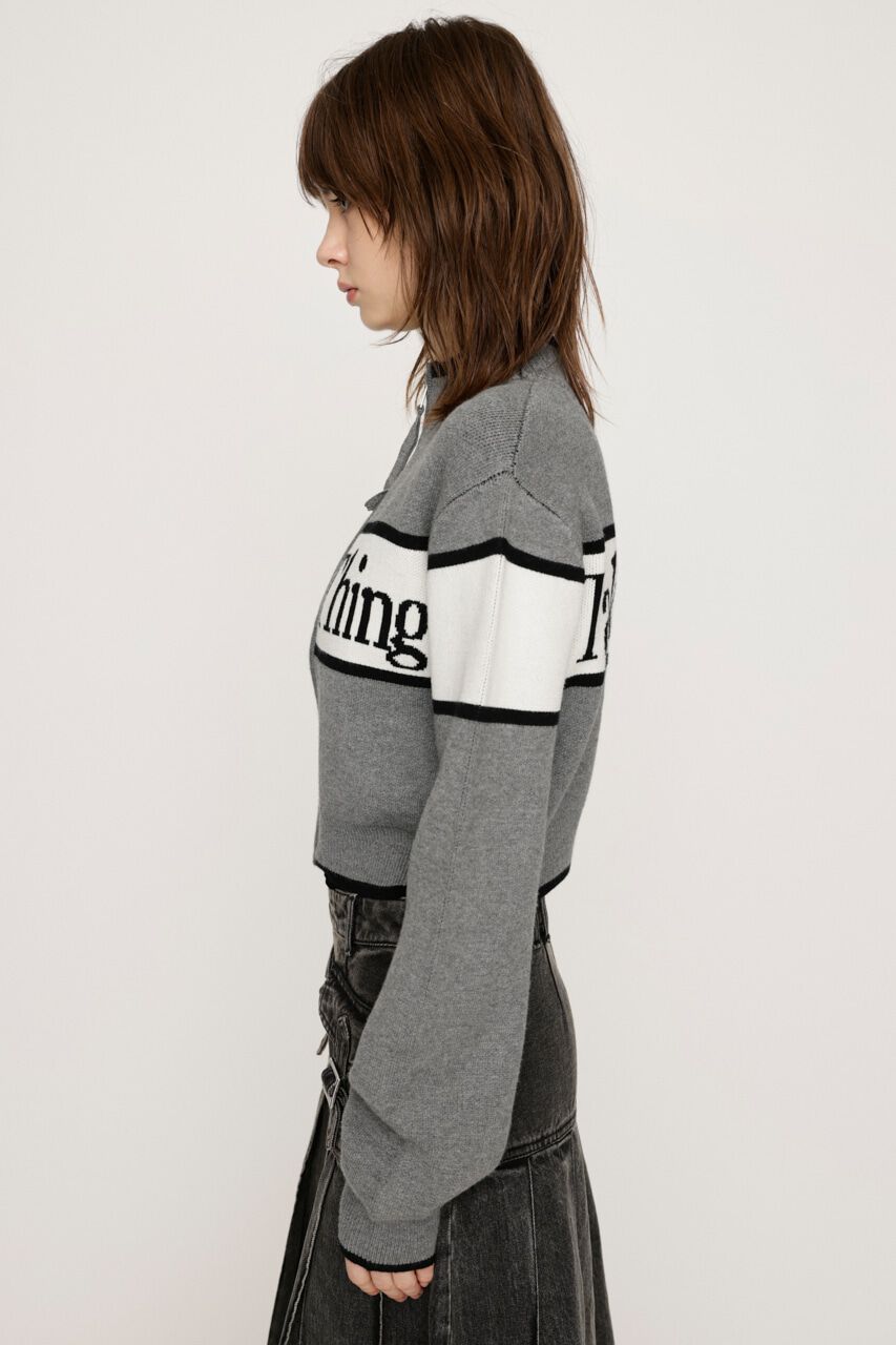 SLY「LINE LOGO ZIP カーディガン」|カーディガン|