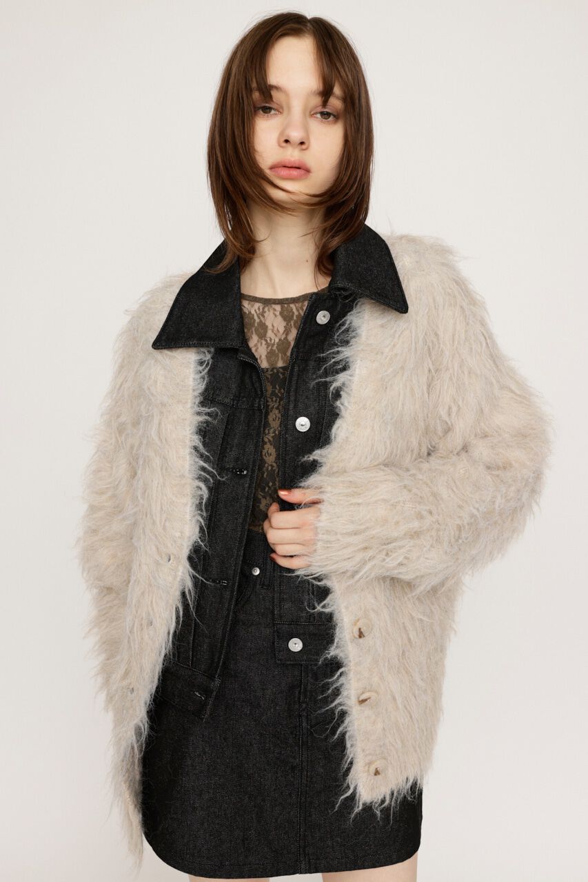 SLY「SHAGGY LOOSE カーディガン」|カーディガン|