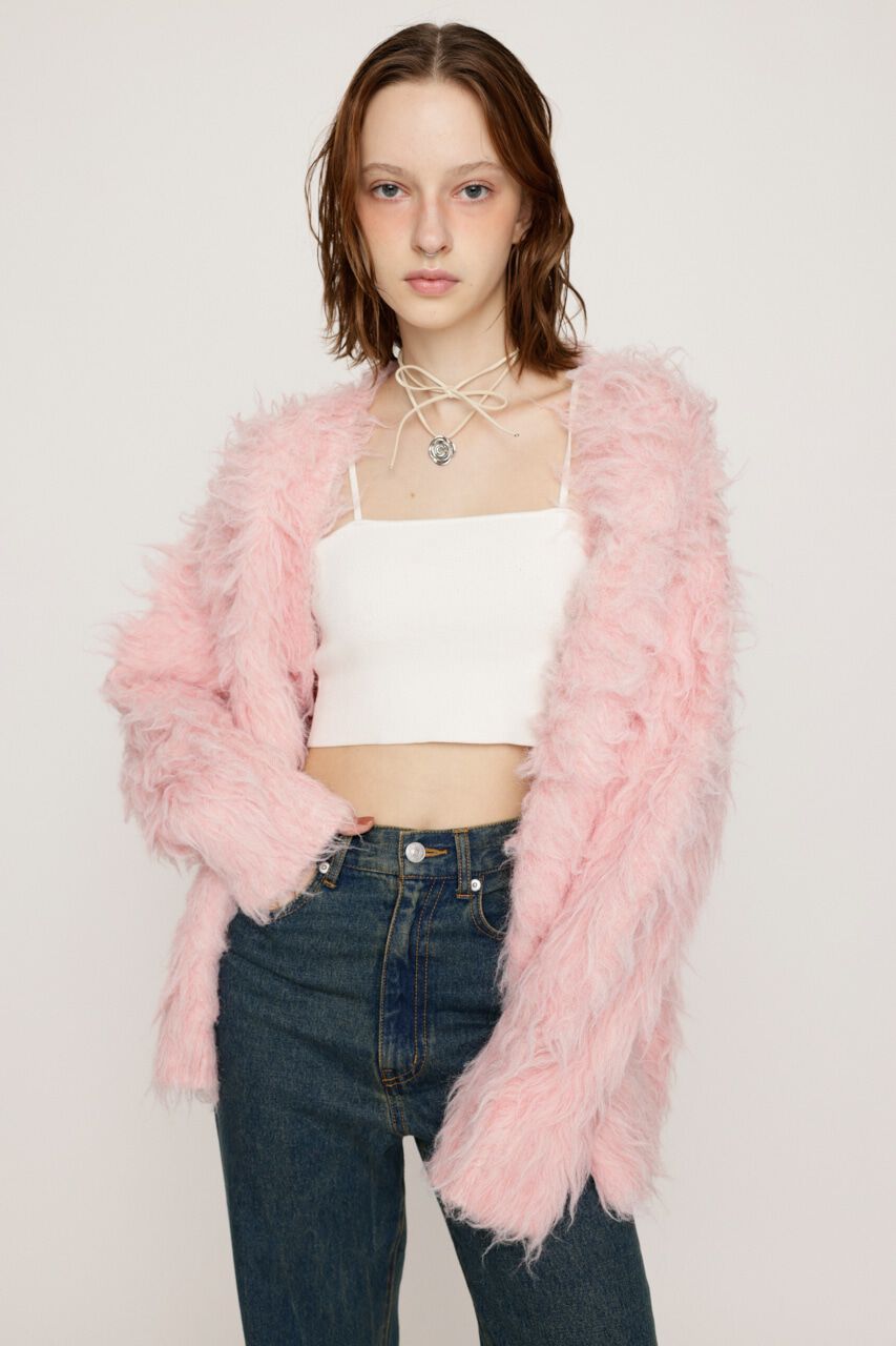 SLY「SHAGGY LOOSE カーディガン」|カーディガン|