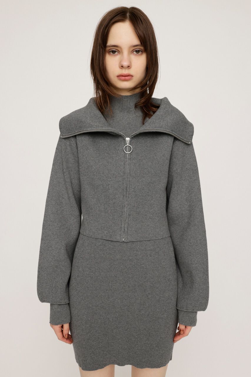 SLY「COLLAR ZIP 2P ワンピース」|ワンピース|