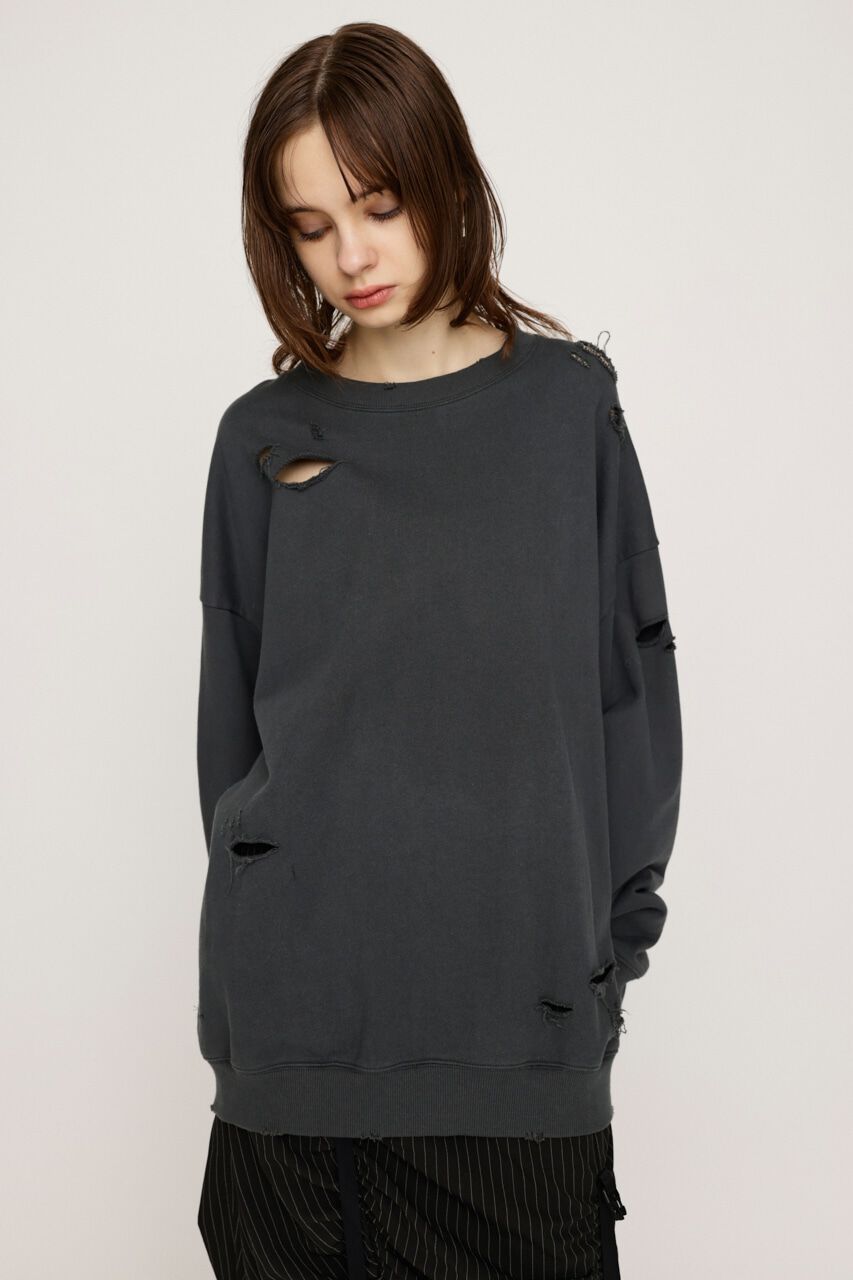 SLY「CRUSHED OVER SWEAT トップス」|Tシャツ・カットソー|