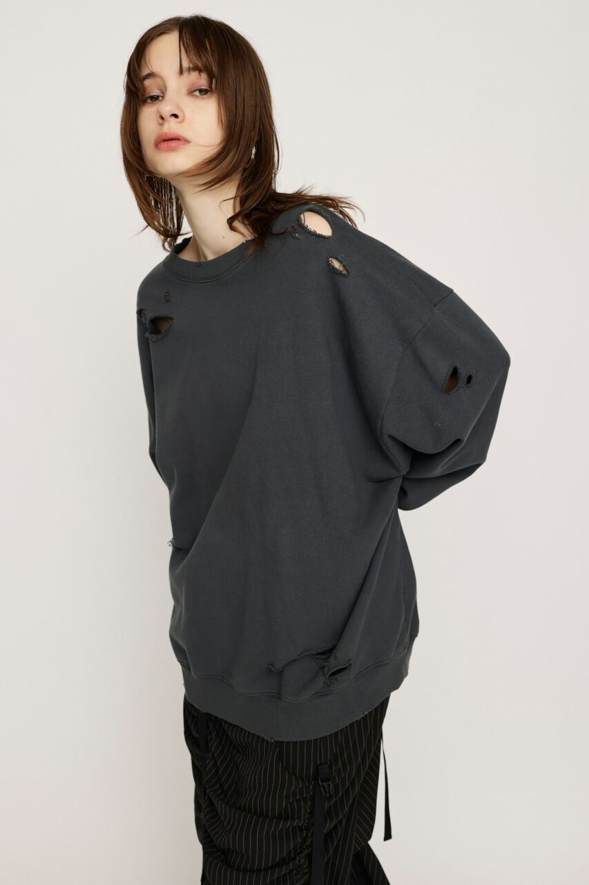 SLY「CRUSHED OVER SWEAT トップス」|Tシャツ・カットソー|