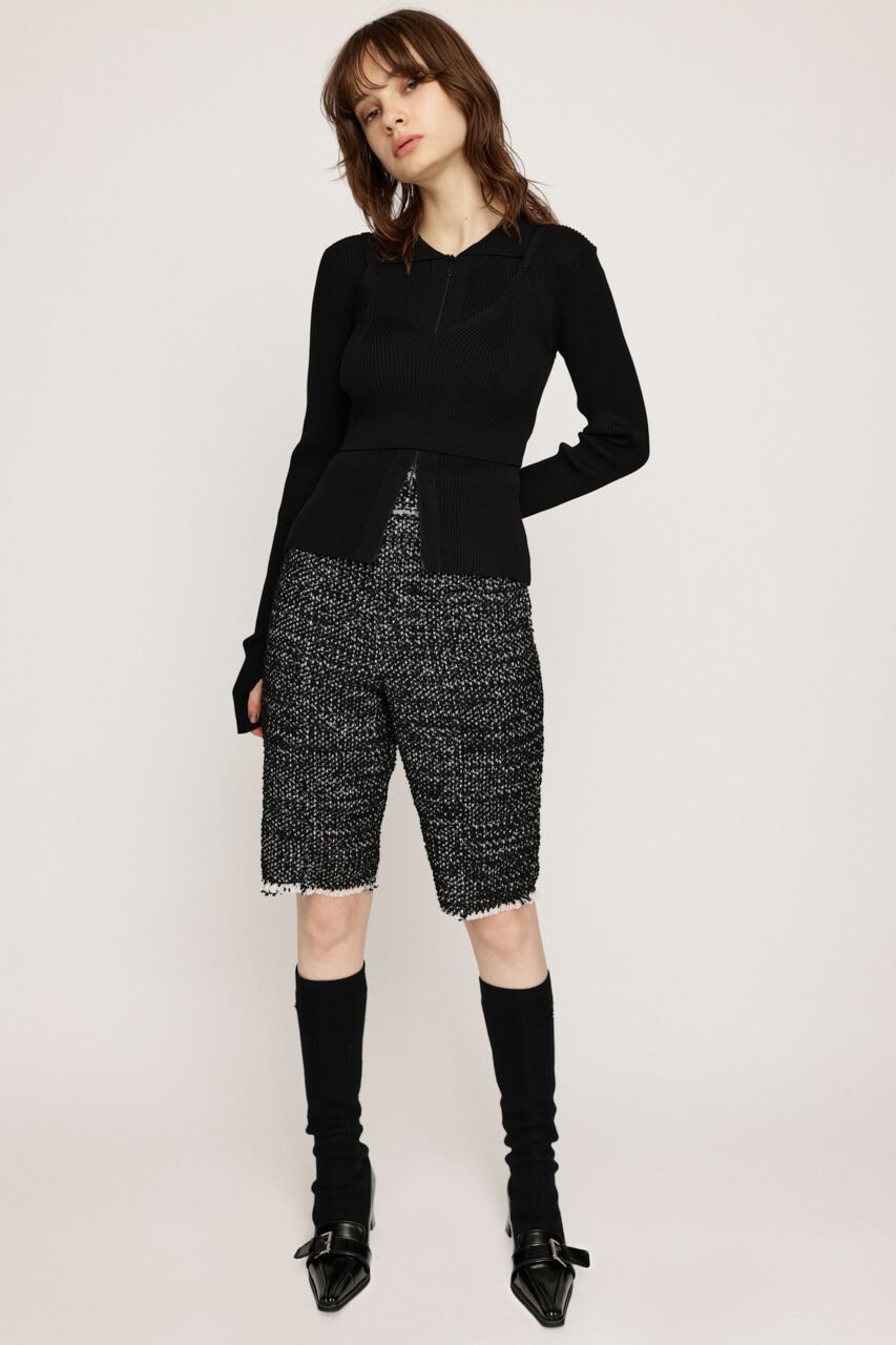 SLY「FRONT ZIP HG 2P トップス」|ニット・セーター|