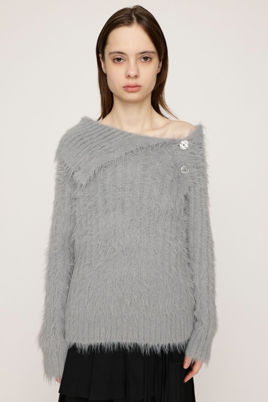 SLY「SIDE BUTTON SHAGGY チュニック」|ニット・セーター|