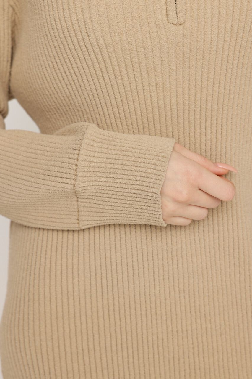 SLY「BIG COLLAR HALF ZIP ショートワンピース」|ワンピース|