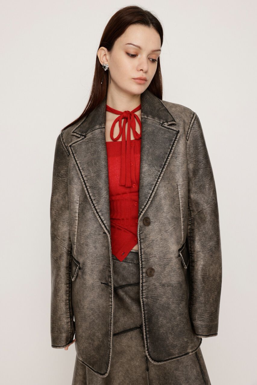 SLY「VINTAGE F／LEATHER TAILORED ジャケット」|その他|Multi_1