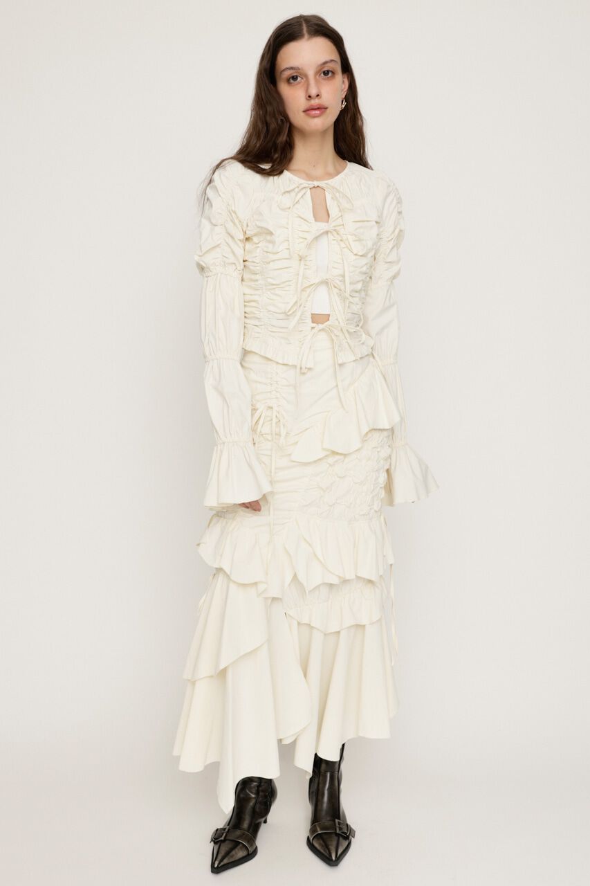 SLY「SMOCKING RIBBON DESIGN スカート」|スカート|IVOY3