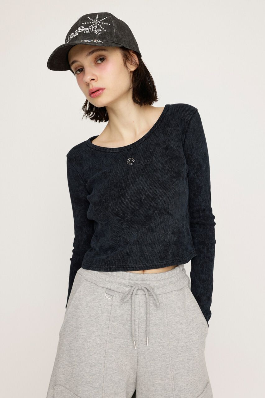 SLY「AGING COMPACT トップス」|Tシャツ・カットソー|BLK