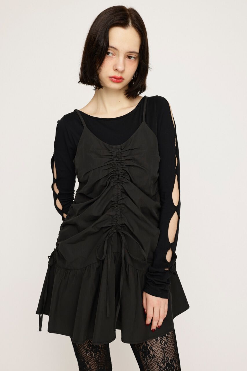 SLY「GATHER CAMI ショートワンピース」|ワンピース|