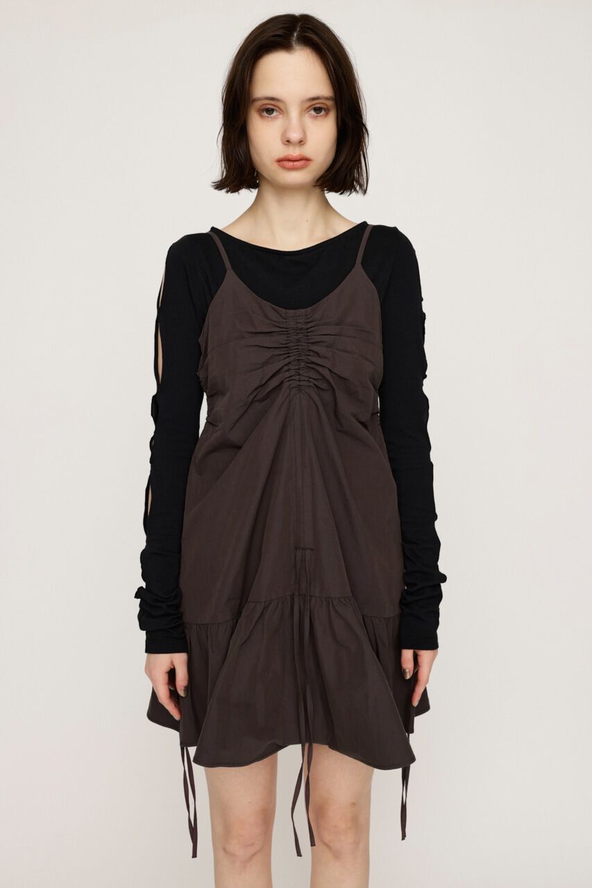 SLY「GATHER CAMI ショートワンピース」|ワンピース|