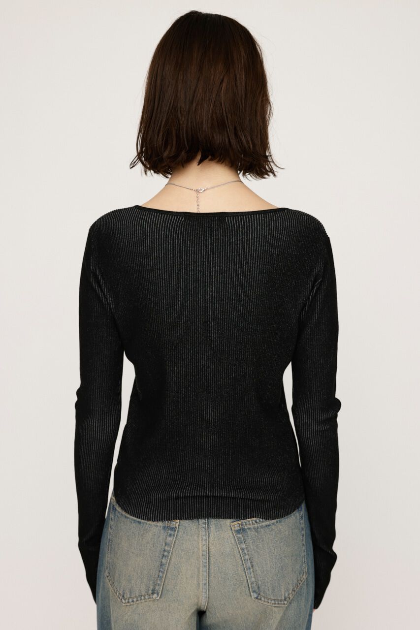SLY「FRONT HOOK RIB トップス」|ニット・セーター|