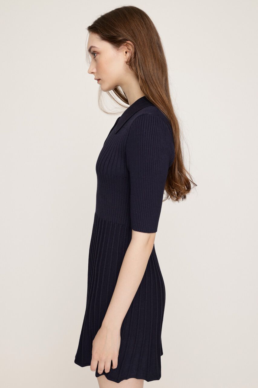 SLY「COLLARED PLEATS HG ショートワンピース」|ワンピース|