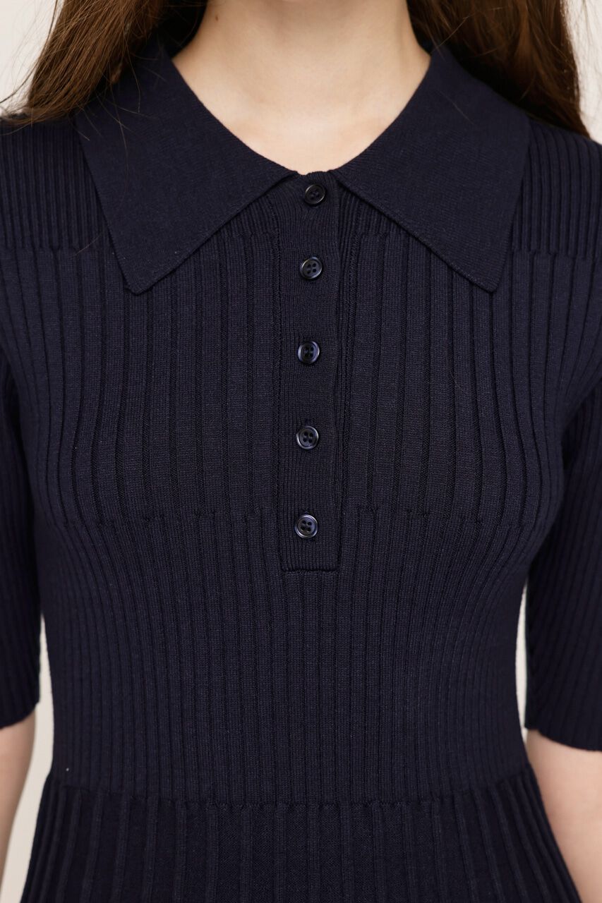 SLY「COLLARED PLEATS HG ショートワンピース」|ワンピース|