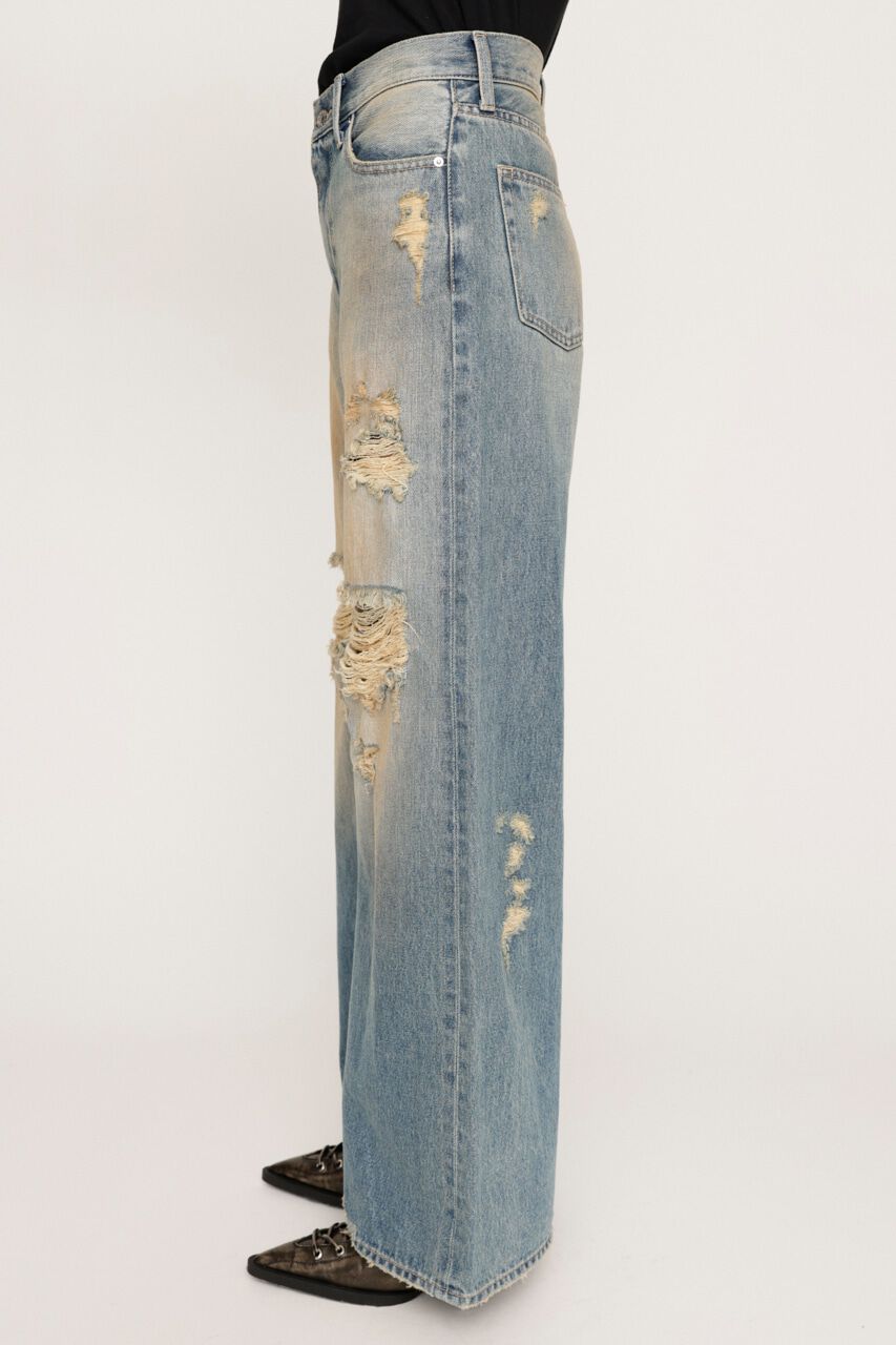 SLY「DAMAGE J／W FLARE PT-C」|デニム|