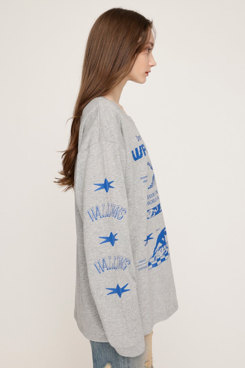 SLY「CREW NECK PRINT トップス」|Tシャツ・カットソー|
