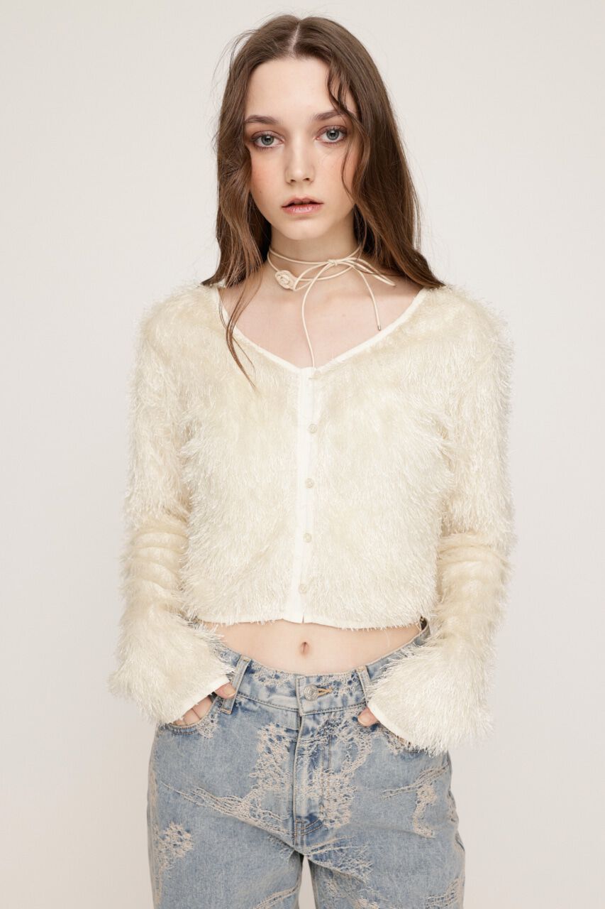 SLY「CUT SHAGGY カーディガン」|カーディガン|IVOY3