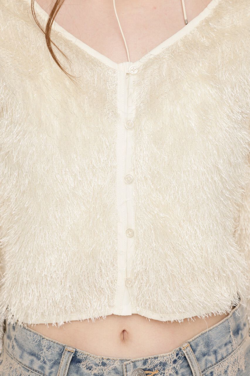 SLY「CUT SHAGGY カーディガン」|カーディガン|