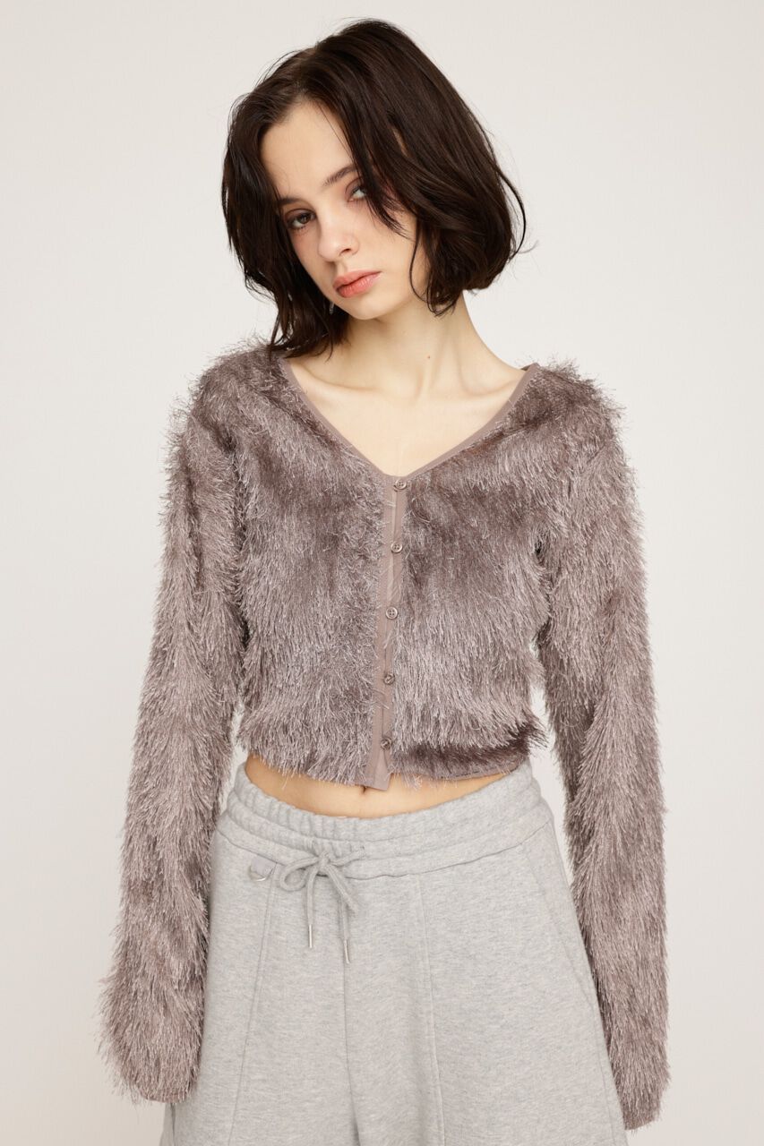 SLY「CUT SHAGGY カーディガン」|カーディガン|