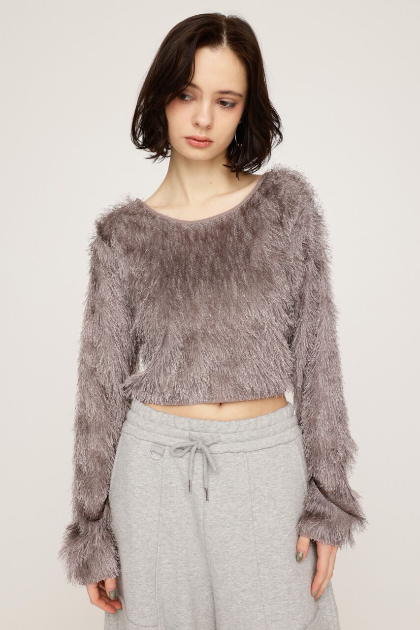 SLY「CUT SHAGGY カーディガン」|カーディガン|