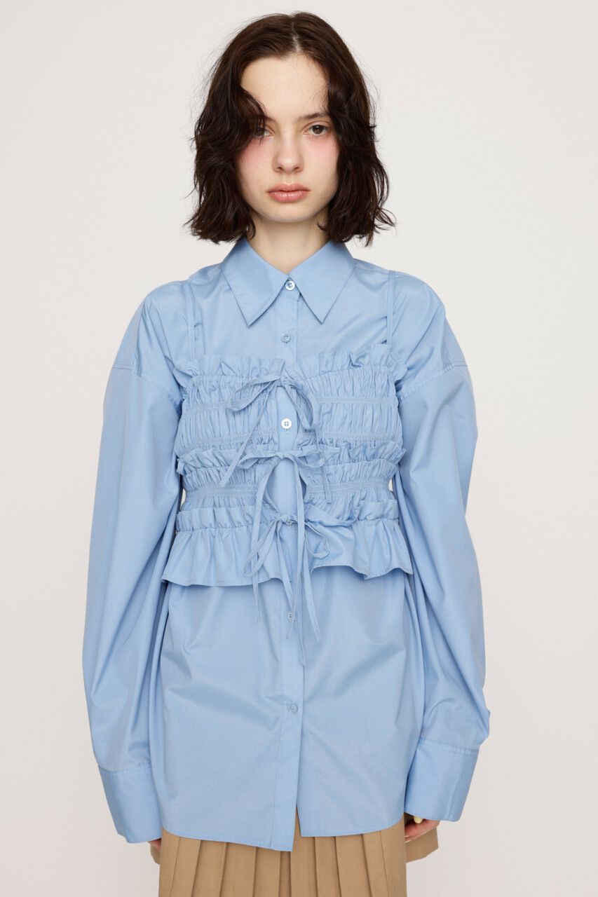 SLY「BUSTIER LAYRED シャツ」|シャツ・ブラウス|