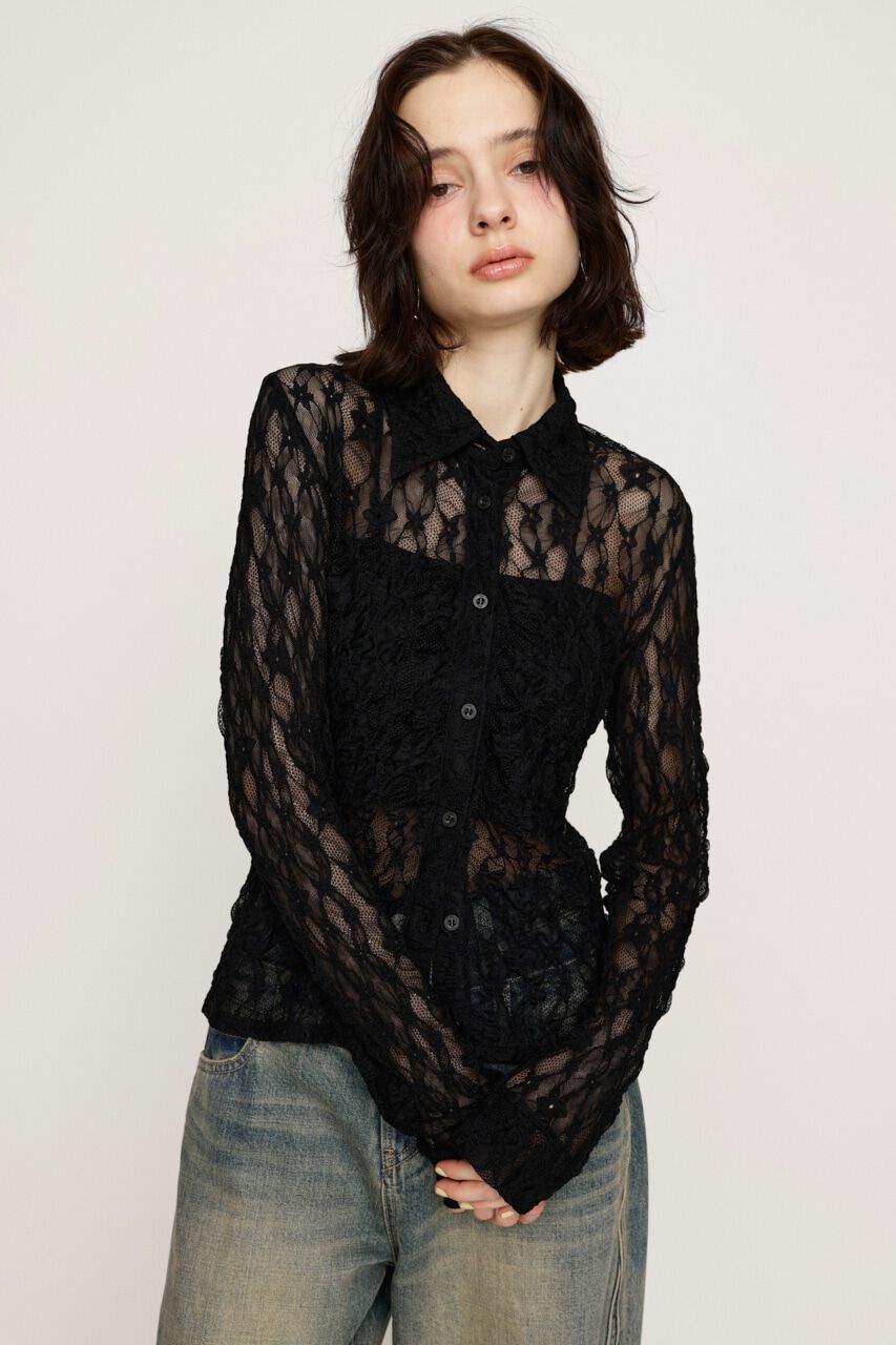 SLY「LACE COMPACT シャツ」|シャツ・ブラウス|