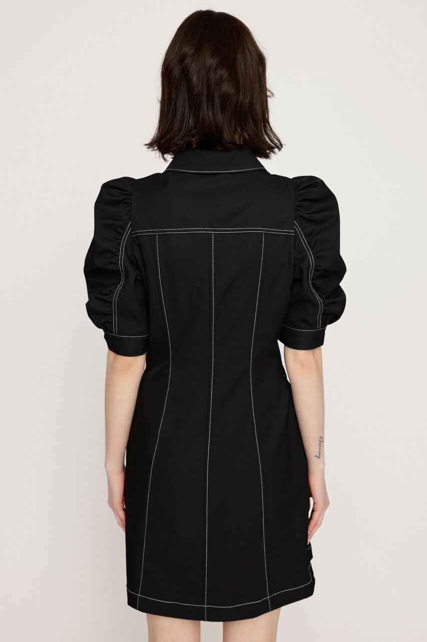 SLY「FRONT ZIP GATHER ショートワンピース」|ワンピース|