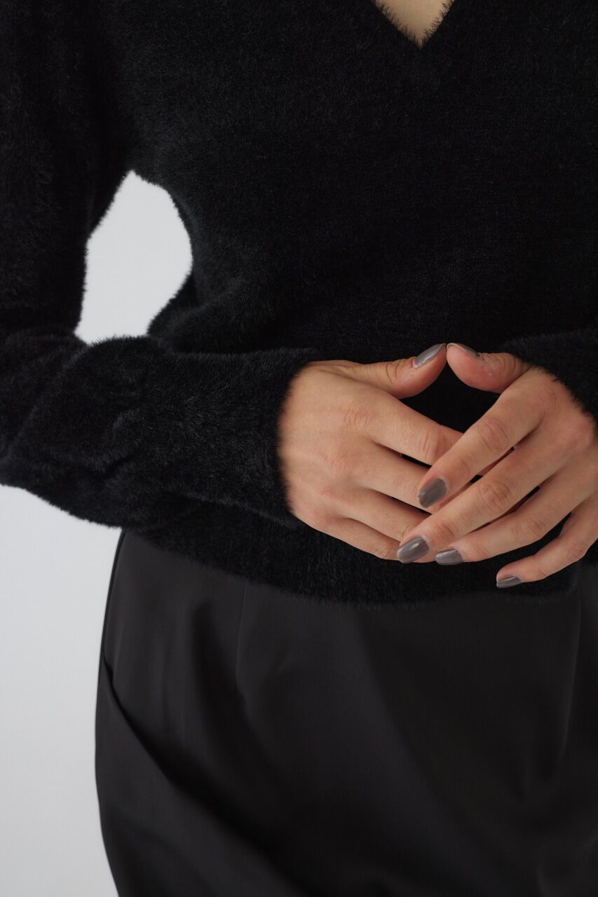 RIM.ARK 「Shaggy v neck knit tops」|ニット・セーター|